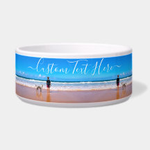 Custom Uw Huisdieren Foto Pet Bowl met Tekst