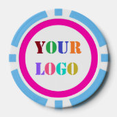 Custom Uw Logo Business Poker Chips Kies Kleur (Voorkant)