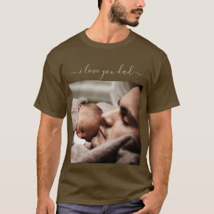 Custom Uw Papa Foto T-Shirt Gift met Tekst