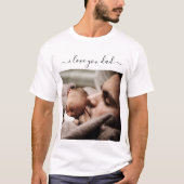 Custom Uw Papa Foto T-Shirt Vaderdag Gift (Voorkant)