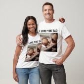 Custom Uw Papa Foto T-Shirt Vaderdag Gift (Unisex)