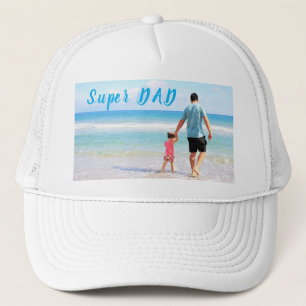Custom Uw Papa Foto Trucker Hoed Gift Met Tekst Trucker Pet