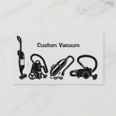 Custom Vacuum Repair Verkoop Onderhoud Bedrijfswag Visitekaartje (Achterkant)