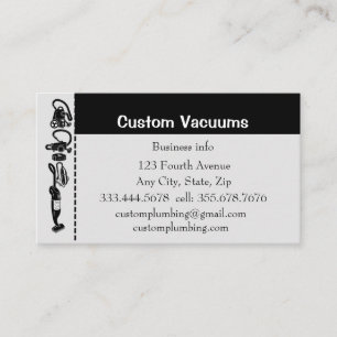 Custom Vacuum Repair Verkoop Onderhoud Bedrijfswag Visitekaartje
