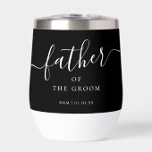 Custom Vader van de Groom Script Kalligrafie Naam (Voorkant)