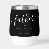 Custom Vader van de Groom Script Kalligrafie Naam (Achterkant)