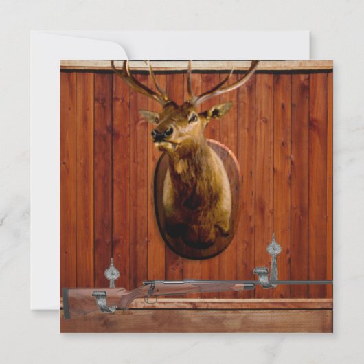 Custom Vaderdag Brunch Invites (Hunter Design) Kaart (Achterkant)