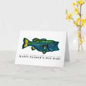 Custom Vaders Kaart vis vissen bas (Gele Bloem)