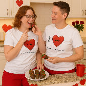 Custom Valentijn Love You T-Shirt