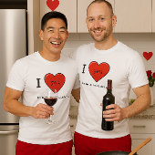 Custom Valentijn Love You T-Shirt