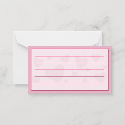 Custom Valentijnsdag Coupons romantisch Notitiekaartje (Achterkant)