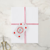 Custom Valentijnsdag hart krans keuken traktaties Cadeaulabel (Met Touw)