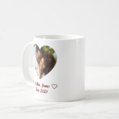 Custom Valentijnsdag Mr & Mrs Foto Koffiemok (Voorkant links)