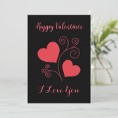 Custom Valentijns's Kaart minimalistisch modern ch (Staand voorkant)
