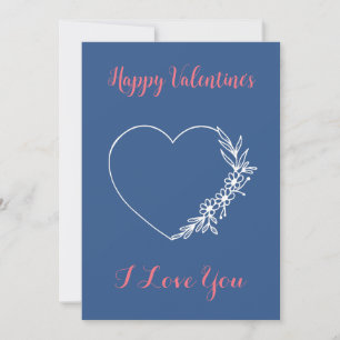 Custom Valentijns's Kaart minimalistisch modern ch