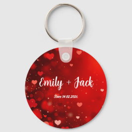 Custom Valentine Love Gift for Him & Her Sleutelhanger