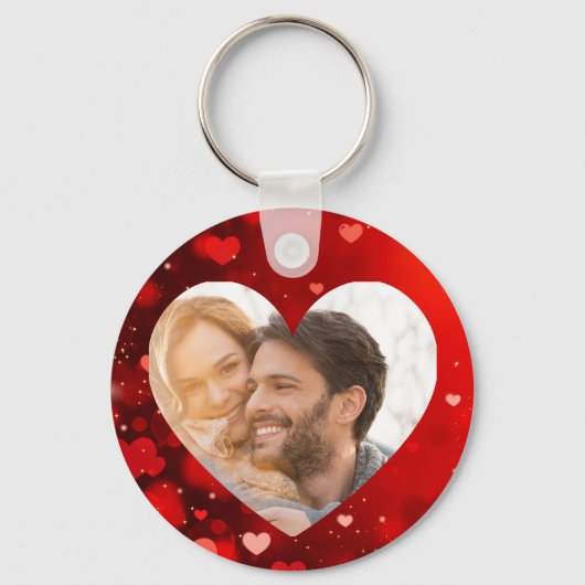Custom Valentine Love Gift for Him & Her Sleutelhanger (Achterkant)