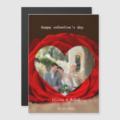 Custom Valentine Photo Card with Names & Date (Voorkant / Achterkant)