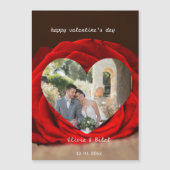 Custom Valentine Photo Card with Names & Date (Voorkant)