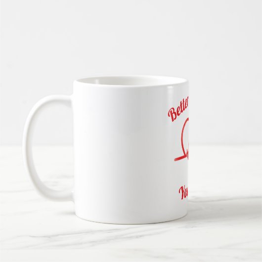 Custom Valentine’s day Heartbeat  Mug Personalized Koffiemok (Links)