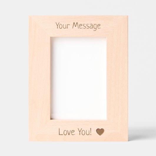 Custom Valentine's Day Personalized Wood Gegraveerde Lijstjes (Voorkant)