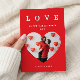 Custom Valentines Day Romantic Love Photo Collage Feestdagenkaart