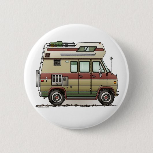 Custom Van Camper RV Button (Voorkant)
