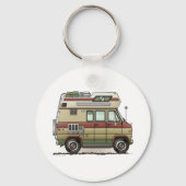 Custom Van Camper RV Sleutelhanger (Voorkant)