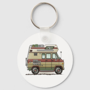 Custom Van Camper RV Sleutelhanger