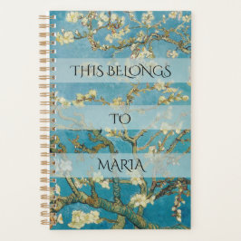 Custom Van Gogh Almond Blossom (1890)  Planner