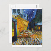 Custom Van Gogh Cafe Terrace  Fine Art Briefkaart (Voorkant / Achterkant)