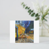 Custom Van Gogh Cafe Terrace  Fine Art Briefkaart (Staand voorkant)