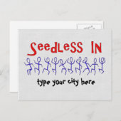 Custom Vasectomy Celebration Uitnodiging Briefkaart (Voorkant / Achterkant)