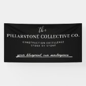 Custom Vastgoed Bouwbedrijf Naam Spandoek (Horizontaal)