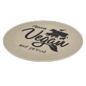 Custom Vegan and Proud, Kitchen Snijplank (Hoek)