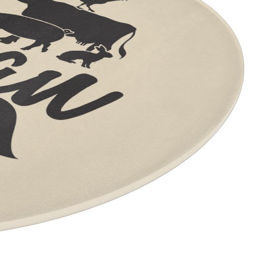 Custom Vegan and Proud, Kitchen Snijplank (Hoek)