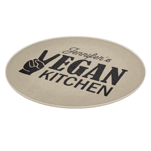 Custom Vegan Kitchen Snijplank (Hoek)