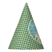 Custom Verjaardag Dinosaurus Triceratops Alle Leef Feesthoedjes (Links)