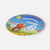 Custom Verjaardag Party bord boy 6 jaar oud (Gekanteld)