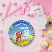 Custom Verjaardag Party bord boy 8 jaar oud (Feest)