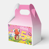 Custom Verjaardag Party Box meisje 5 yrs Lil’ Lady Bedankdoosjes (Voorkant Zijde)