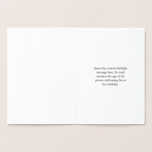 Custom &  "VERJAARDAG WENSEN!" Kaart (Binnen)