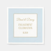 Custom Verloving CELEBRATION servetten (Voorkant)