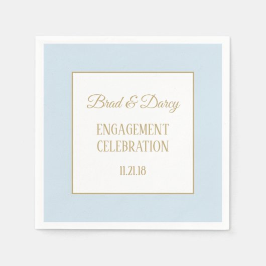 Custom Verloving CELEBRATION servetten (Voorkant)