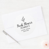 Custom verse bloem markt bloemist ronde sticker (Envelop)