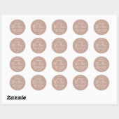 Custom Verspreid de liefde bruiloft Jam Favor Ronde Sticker (Vel)