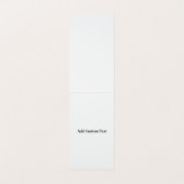Custom Vertical Tent Fold Folded Business Card Visitekaartje (Binnenkant ongevouwen)