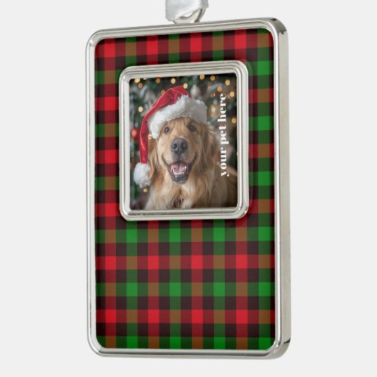 Custom Verzilverd Omlijst Ornament (Links)