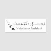 Custom Vet Paw Veterinary Business Naamplaatje (Voorkant)