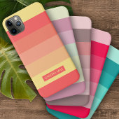 Custom Vet Zomer Geel Sinaasappel Rood Koraal Stre Case-Mate iPhone Case